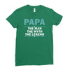 papa the man the myth the legend Ladies Fitted T-Shirt