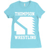 Thompson High School Wrestling (Vision Quest) Ladies Fitted T-Shirt