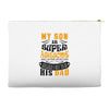 Son Is Super and I Am The Lucky One Because I Get To Be His Dad Accessory Pouches