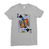 catdog playing card Ladies Fitted T-Shirt