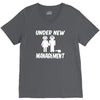 under new management stag night wedding mens V-Neck Tee