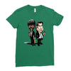 pulp fiction caricature ideal birthday gift present Ladies Fitted T-Shirt