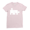 rude jigsaw ideal birthday present or gift Ladies Fitted T-Shirt