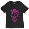 two coloured patterned skull   mens funny V-Neck Tee