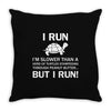 I Run Throw Pillow