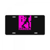 run harder gym workout License Plate