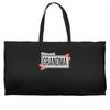 blessed grandma with flower white color Weekender Totes