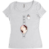 Peek a Boo with Pocket Baby Girl Women's Triblend Scoop T-shirt