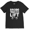 bro do you even lift baseball raglan V-Neck Tee