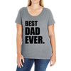 Best Dad Ever Ladies Curvy T-Shirt