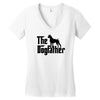 the dogfather boxer Women's V-Neck T-Shirt