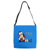 calvin hobbes Adjustable Strap Totes