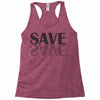 save black Racerback Tank