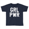 girl power white logo Toddler T-shirt