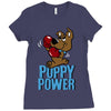 puppy power Ladies Fitted T-Shirt