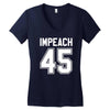 impeach 45 Women's V-Neck T-Shirt