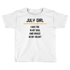 July Girl Toddler T-shirt