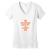 occupy wall street t shirt 99% organize carry on anti corporate greed Women's V-Neck T-Shirt