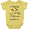 i imagine my life as a series of musical numbers Baby Bodysuit