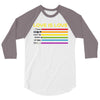 lightsaber rainbow 3/4 Sleeve Shirt