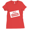 my name is awesome Ladies Fitted T-Shirt