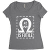 resistance is futile Women's Triblend Scoop T-shirt
