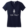 ashens vinnie vole Women's V-Neck T-Shirt