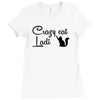 crazy cat lady Ladies Fitted T-Shirt