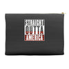 straight outta america Accessory Pouches