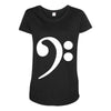 bass cleff funny Maternity Scoop Neck T-shirt