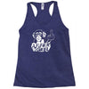 affen geil  fun ,spr&uuml;che,lustig,affe,mittelfinger,stinkefinger,party Racerback Tank