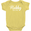 hubby since 2015 funny Baby Onesie
