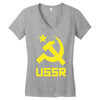 ussr cccp russia che revolution new Women's V-Neck T-Shirt