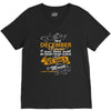 I'm a december woman I was born with my heart V-Neck Tee