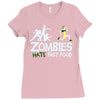 zombies hate fast food Ladies Fitted T-Shirt