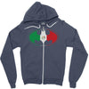 bat man mexican flag mexico logo Zipper Hoodie