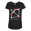sagittarius rose Maternity Scoop Neck T-shirt