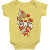 true love pizza slice Baby Bodysuit