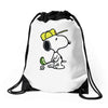 snoopy golf Drawstring Bags