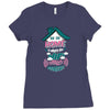 Home Is Where The WIFI Connects Automatically Ladies Fitted T-Shirt