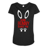 happy easter some bunny loves me Maternity Scoop Neck T-shirt