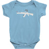 banksy style ak47 art   funny Baby Onesie