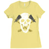 skull axe Ladies Fitted T-Shirt