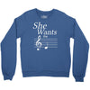 she wants the d black Crewneck Sweatshirt