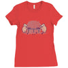 bear pong! Ladies Fitted T-Shirt
