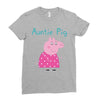 peppa pig auntie pig Ladies Fitted T-Shirt