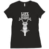 motorbike life behind bars Ladies Fitted T-Shirt