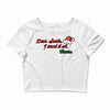 dear santa, i want it all Crop Top