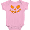 scary pumpkin face halloween Baby Onesie