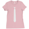 skinny white tie Ladies Fitted T-Shirt